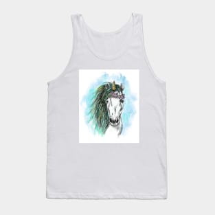 Unicorn head image Tank Top